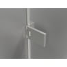 Mexen Lunar-F L right folding shower cabin 85 x 80 cm, transparent, brushed nickel - 836L-085-080-97-00-P