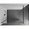 Mexen Kioto shower screen 130 x 200 cm, Mirror 8 mm, Black - 800-130-101-70-50