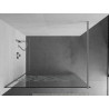 Mexen Kioto Walk-in Shower Screen 100 x 200 cm, White Pattern 8 mm, Chrome - 800-100-101-01-85