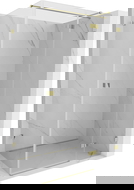 Mexen Lunar T Hinged Shower Enclosure Right 140 x 120 cm, Transparent, Gold - 834T-140-120-50-00-P