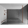 Mexen Kioto Walk-in Shower Screen 70 x 200 cm, White Pattern 8 mm, Rose Gold - 800-070-101-60-85
