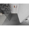 Mexen Kioto Walk-in Shower Wall 110 x 200 cm, White Pattern 8 mm, Rose Gold - 800-110-101-60-85