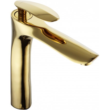 Mexen Lily high washbasin faucet, gold - 73610-50