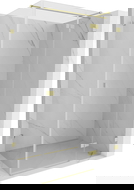 Mexen Lunar T right-hand hinged shower enclosure 115 x 100 cm, transparent, brushed gold - 834T-115-100-55-00-P