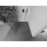 Mexen Kioto Walk-In Shower Wall 70 x 200 cm, White Pattern 8 mm, Black - 800-070-101-70-85