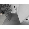 Mexen Kioto Walk-in Shower Wall 100 x 200 cm, White Pattern 8 mm, Black - 800-100-101-70-85