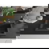 Mexen Elix granite sink 1-bowl 600 x 500 mm, black speckled, chrome siphon - 6525601005-76