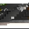 Mexen Elix granite sink 1-bowl 600 x 500 mm, black, chrome siphon - 6525601005-77