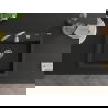 Mexen Elix 1-bowl granite sink 600 x 500 mm, black/gold metallic, chrome siphon - 6525601005-75