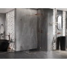 Mexen Lunar T right pivot shower cabin 115 x 80 cm, transparent, rose gold - 834T-115-080-60-00-P