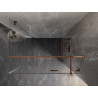 Mexen Lunar T right pivot shower cabin 115 x 80 cm, transparent, rose gold - 834T-115-080-60-00-P