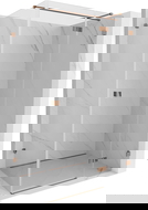 Mexen Lunar T right pivot shower cabin 130 x 80 cm, transparent, rose gold - 834T-130-080-60-00-P