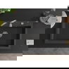 Mexen Elix granite kitchen sink 1-bowl 800 x 500 mm, spotted black, chrome siphon - 6527801005-76