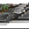 Mexen Elix granite sink single-bowl 800 x 500 mm, gray, gold siphon - 6527801005-71-G