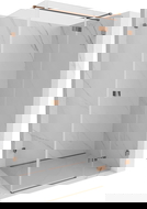 Mexen Lunar T Right Hinged Shower Enclosure 140 x 110 cm, Transparent, Rose Gold - 834T-140-110-60-00-P