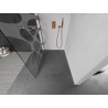 Mexen Kioto Walk-in Shower Screen 100 x 200 cm, White Wave 8 mm, Rose Gold - 800-100-101-60-97