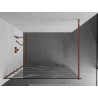 Mexen Kioto Walk-in Shower Screen 120 x 200 cm, White Wave 8 mm, Rose Gold - 800-120-101-60-97
