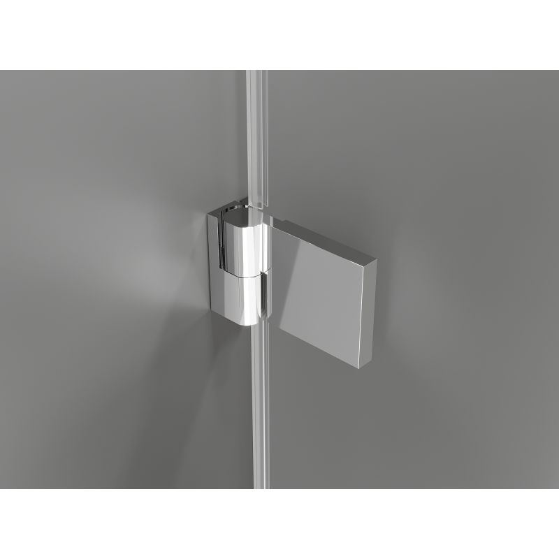 Mexen Lunar-B Duo Hinged Shower Enclosure 80 x 70 cm, Transparent, Chrome - 832-080L-070P-01-00