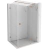 Mexen Lunar T right hinged shower cabin 140 x 90 cm, transparent, brushed copper - 834T-140-090-65-00-P