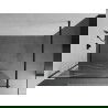 Mexen Kioto shower screen 110 x 200 cm, Transparent/White pattern 8 mm, Black - 800-110-101-70-97