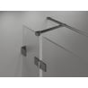 Mexen Lunar T hinged shower cabin right 110 x 80 cm, transparent, brushed gun gray - 834T-110-080-66-00-P