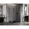 Mexen Lunar T hinged shower cabin right 110 x 80 cm, transparent, brushed gun gray - 834T-110-080-66-00-P