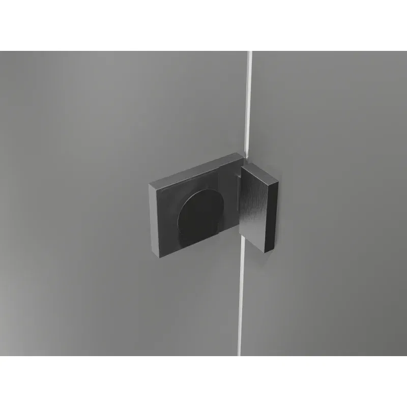 Mexen Lunar T Hinged Shower Enclosure Right 120 x 90 cm, Transparent, Brushed Gun Gray - 834T-120-090-66-00-P