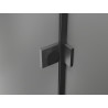 Mexen Lunar T right-hinged shower cabin 115 x 100 cm, transparent, brushed gun gray - 834T-115-100-66-00-P