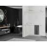 Mexen Kioto+ shower wall with shelf Walk-in 120 x 200 cm, frost, gold - 800-120-121-50-30