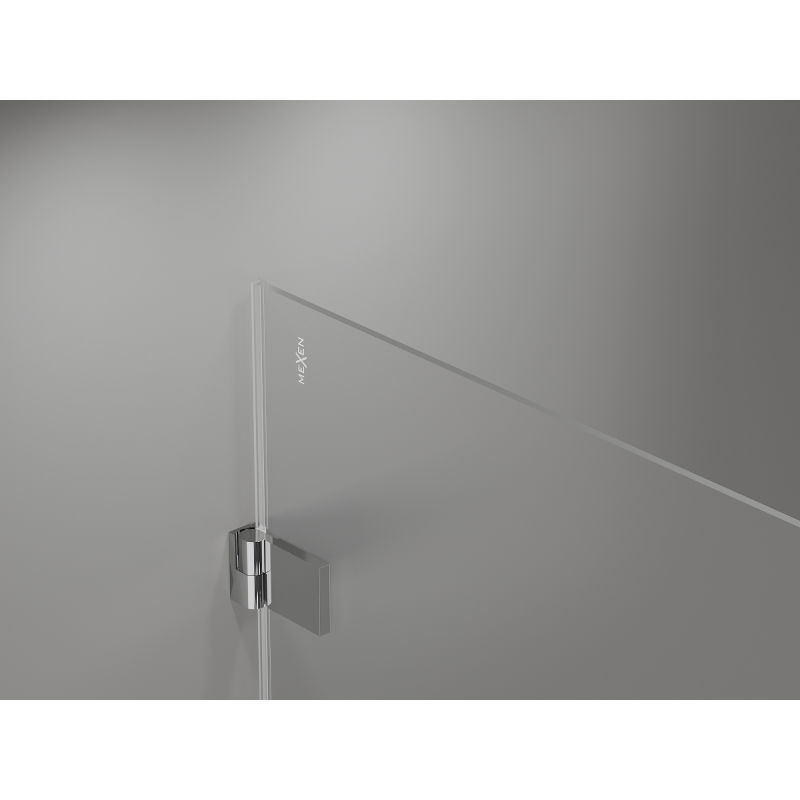 Mexen Lunar-B Duo Hinged Shower Enclosure 95 x 80 cm, Transparent, Chrome - 832-095L-080P-01-00