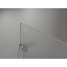 Mexen Lunar-B Duo 90 x 85 cm Hinged Shower Enclosure, Transparent, Chrome - 832-090L-085P-01-00