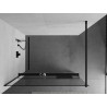 Mexen Kioto+ shower wall with shelf Walk-in 70 x 200 cm, transparent, black - 800-070-121-70-00