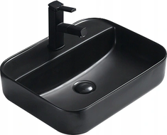 Mexen Alba countertop washbasin 50 x 40 cm, Black matt - 21955085