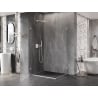 Mexen Lunar-B Duo swing shower cabin 95 x 90 cm, transparent, white - 832-095L-090P-20-00