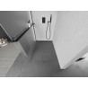 Mexen Kioto+ shower wall with shelf Walk-in 90 x 200 cm, frost, black - 800-090-121-70-30