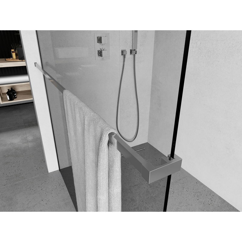 Mexen towel rail for shower wall, chrome - 800-06-01