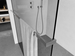 Mexen Uni-R towel rail for shower screen, chrome - 800-06-01