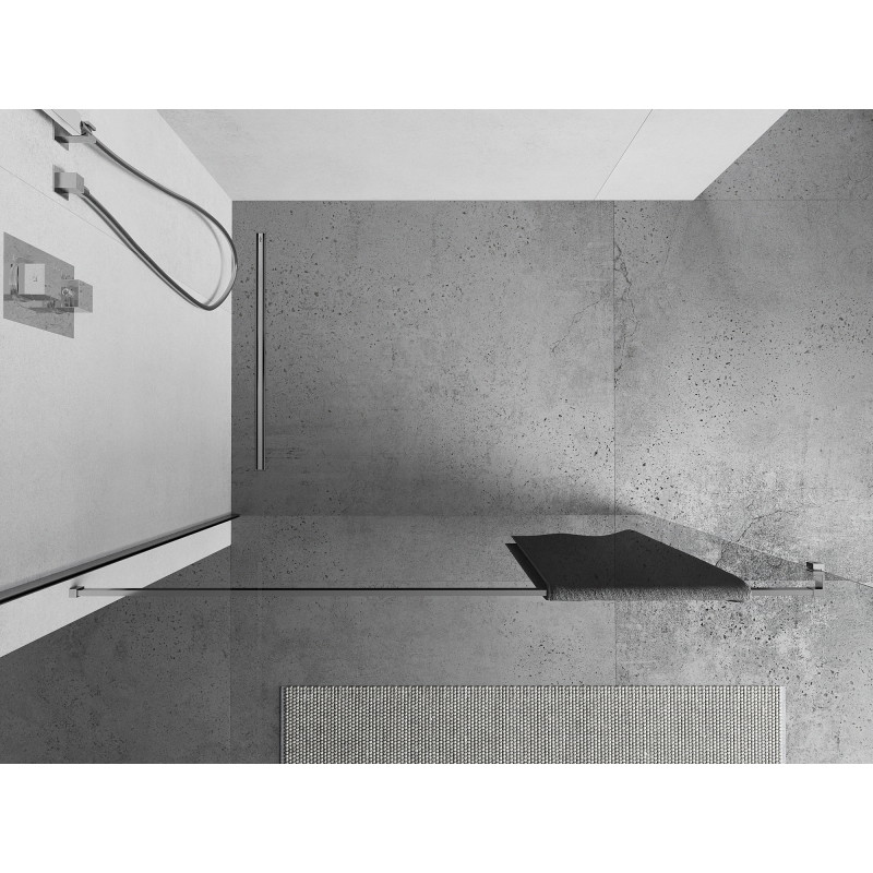 Mexen Uni-R towel rail for shower screen, chrome - 800-06-01