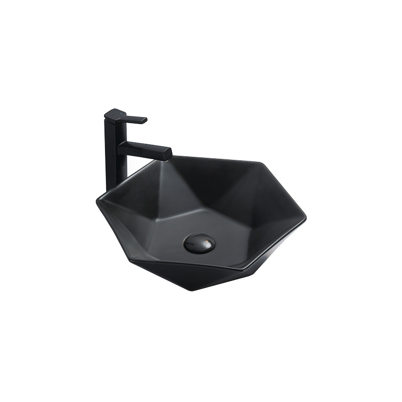 Mexen Mery countertop sink 48 x 41 cm, matte black - 21984885
