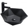 Mexen Mery countertop washbasin 48 x 41 cm, Black matt - 21984885