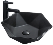 Mexen Mery countertop washbasin 48 x 41 cm, Black matt - 21984885