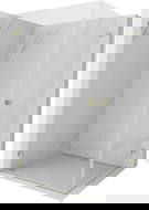 Mexen Lunar-B Duo hinged shower enclosure 95 x 90 cm, transparent, gold - 832-095L-090P-50-00