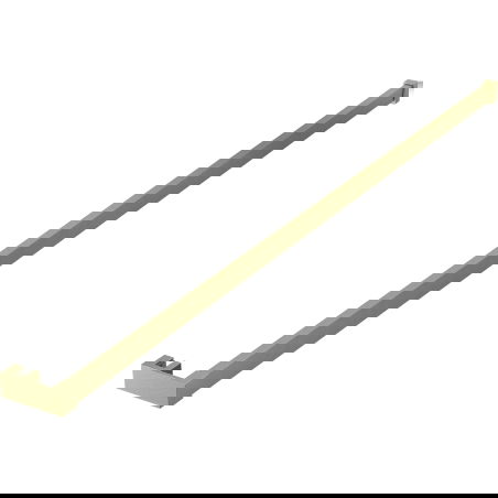 Mexen rail for towels on shower wall, brushed gold - 800-06-55