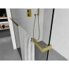 Mexen Uni-R Towel rail for shower screen, brushed gold - 800-06-55