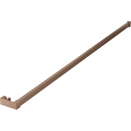 Mexen Uni-R towel rail for shower screen, brushed copper - 800-06-65