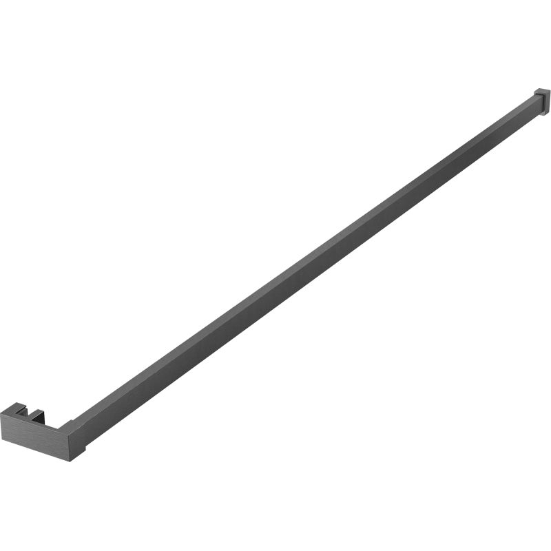 Mexen towel rail for shower wall, brushed gun gray - 800-06-66