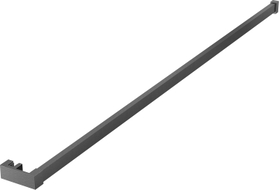 Mexen Uni-R towel rail for shower enclosure, brushed gun gray - 800-06-66