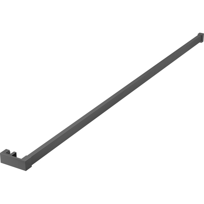 Mexen Uni-R towel rail for shower screen, gun metal - 800-06-95