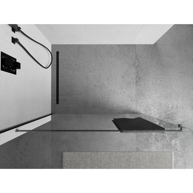 Mexen Towel Rail for Shower Wall, Gun Metal - 800-06-95