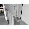 Mexen Uni-R towel rail for shower screen, brushed nickel - 800-06-97